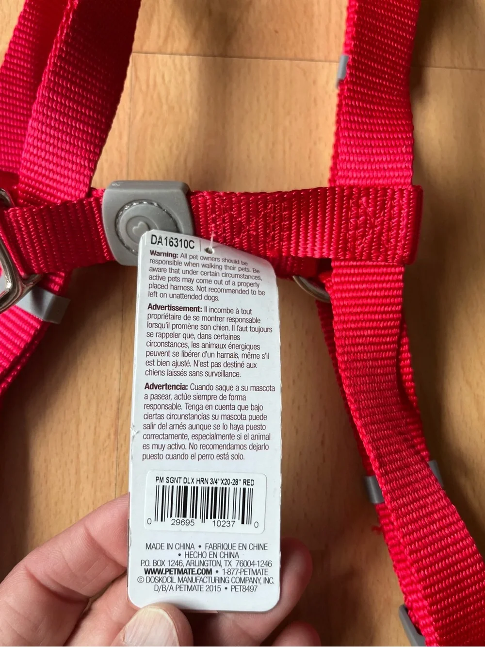 Petmate Red Deluxe Signature Dog Harness